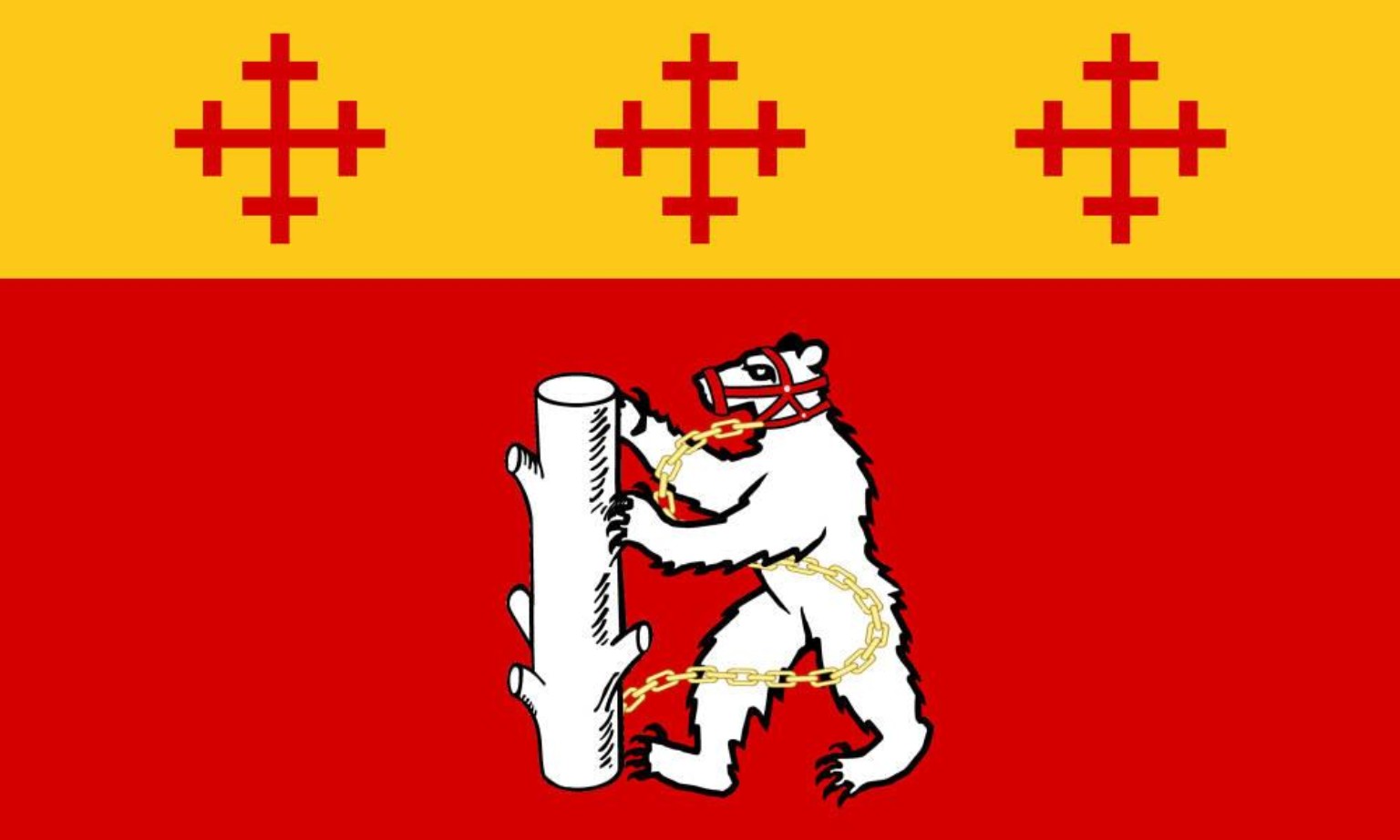 Warwickshire bear and ragged staff emblem